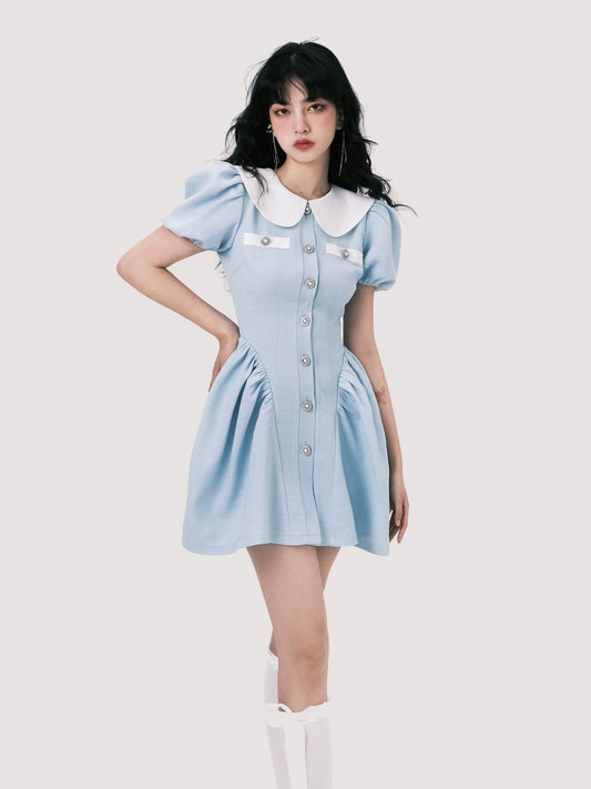 Summer Doll Neck Red Dress - Miss Drive