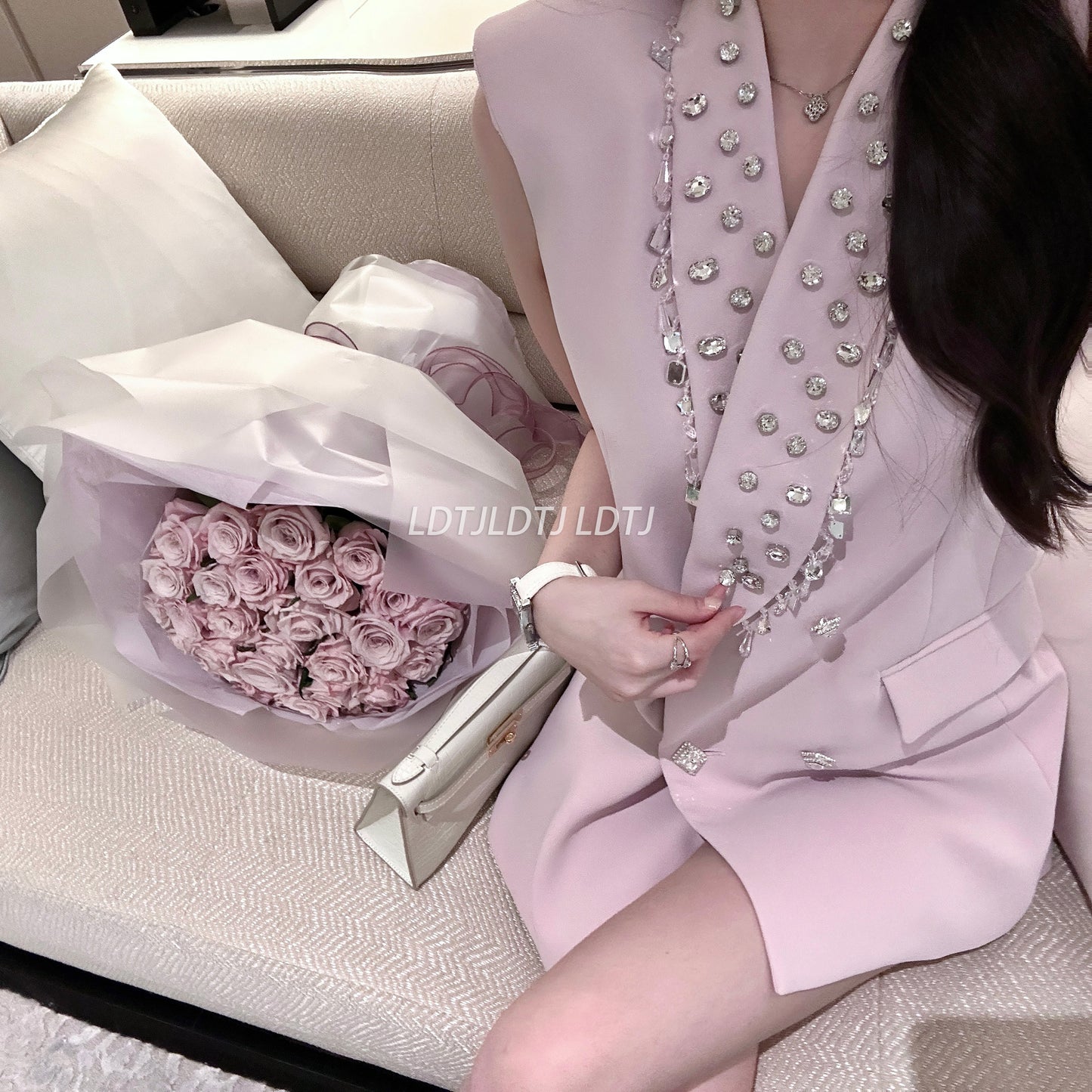 Celeb Sleeveless Suit