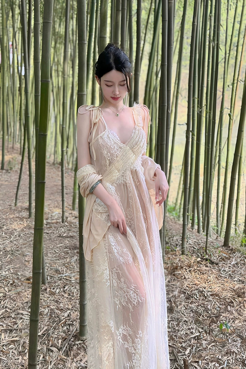 2023 Pure Desire Open-Back Lace Dress