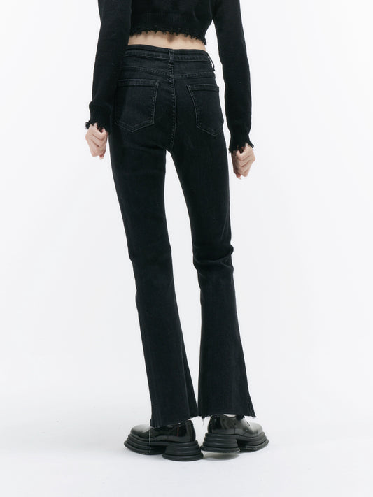 Princess Pants Slim Fit Ragged Jeans