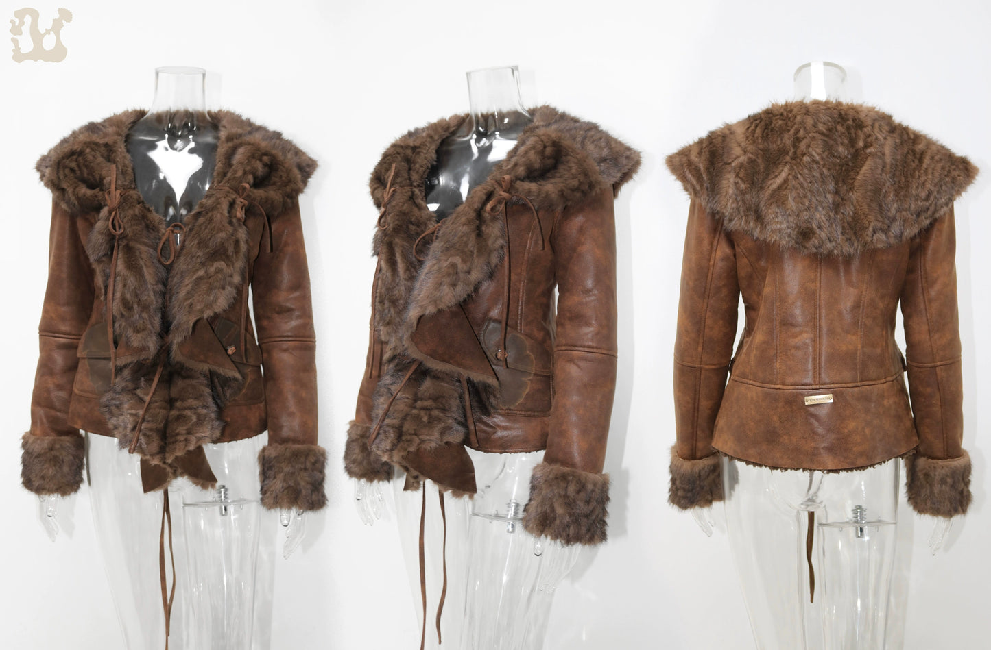 Velvet Fur Collar Ruffle Coat – Pre-Loved Vintage Style