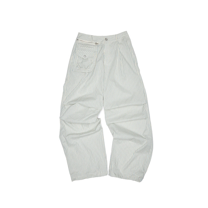 Lazy Striped Bud Shirt & Cargo Pants Set – Relaxed Two-Piece Outfit