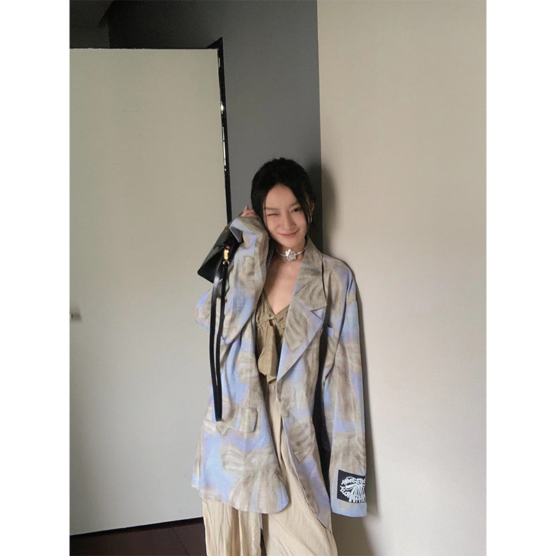 Butterfly Print Suit