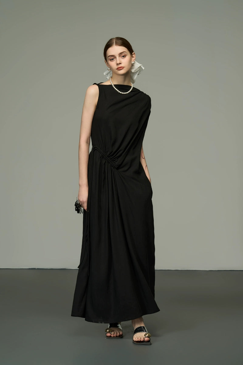 Vestido de piso zen negro