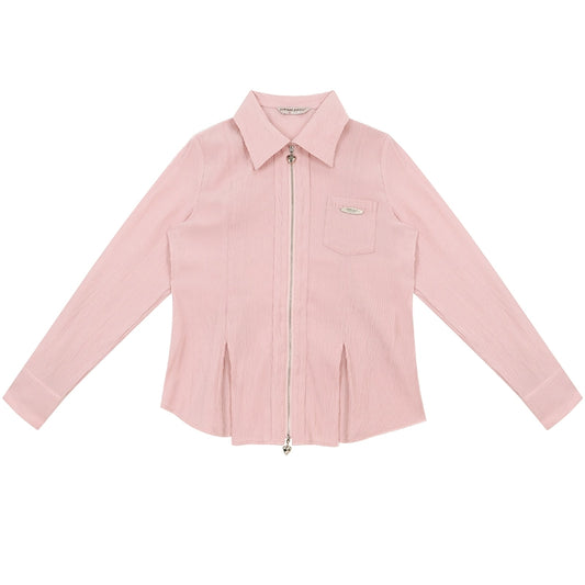 পোলো ভি-নেক নিটেড টপ |