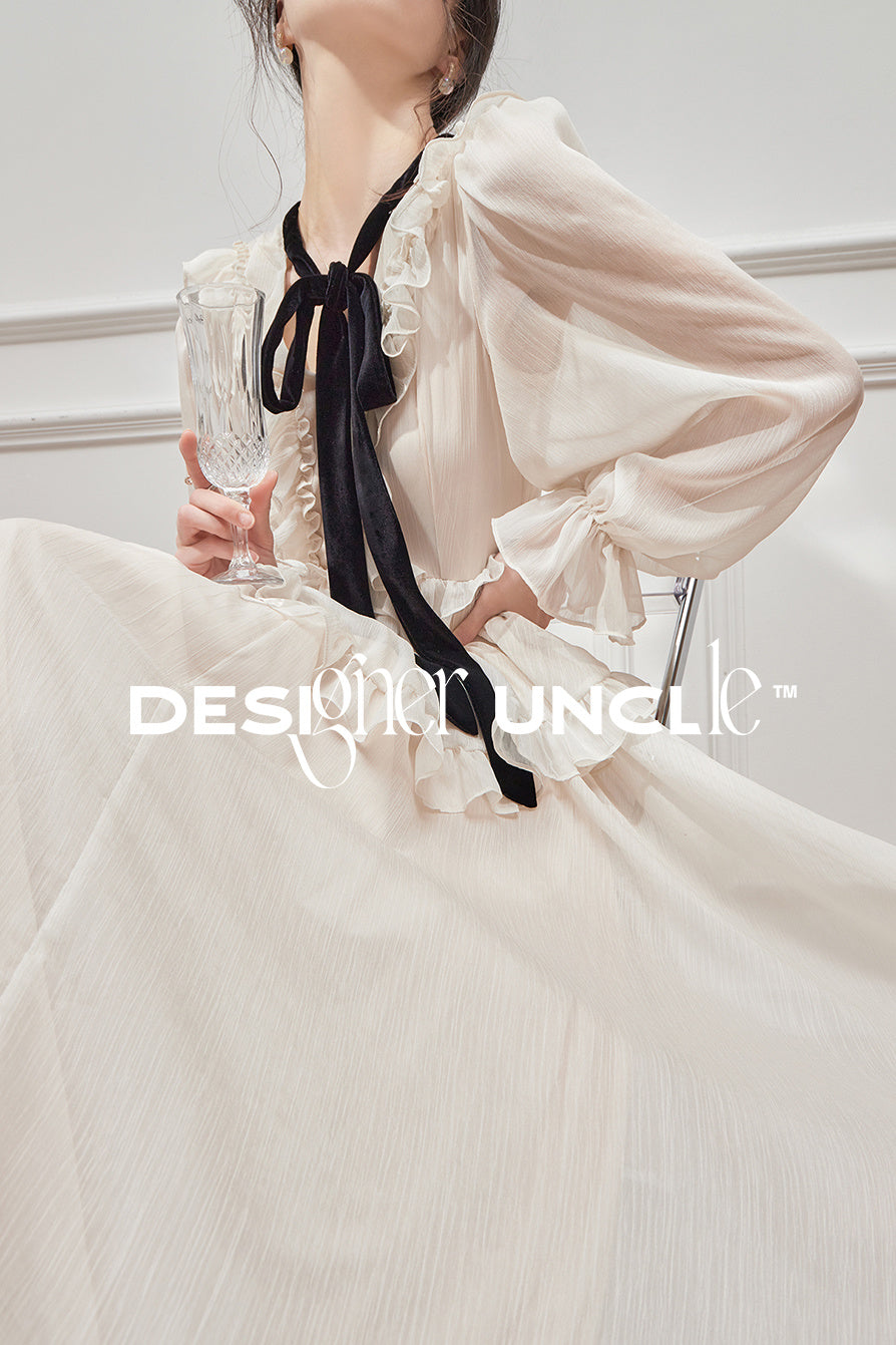 Blue Floral Holiday Dress