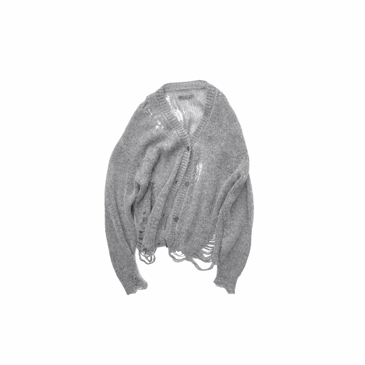 Star Cutout Mohair Cardigan