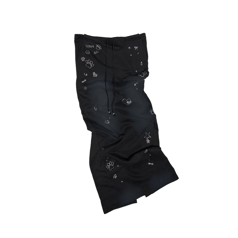 Mud-Dyed Sweatshirt & Dress Set – Hot Girl Two-Piece Outfit