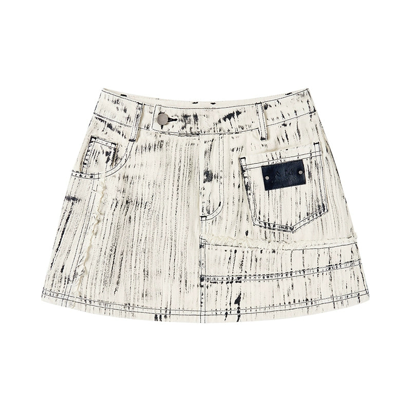 수제 복고풍 고민 A- 라인 치마