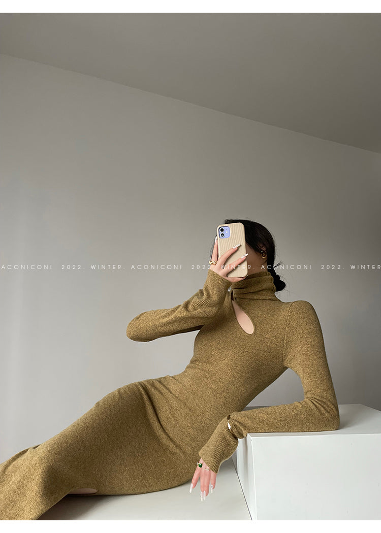 Sexy Wool Mini Skirt