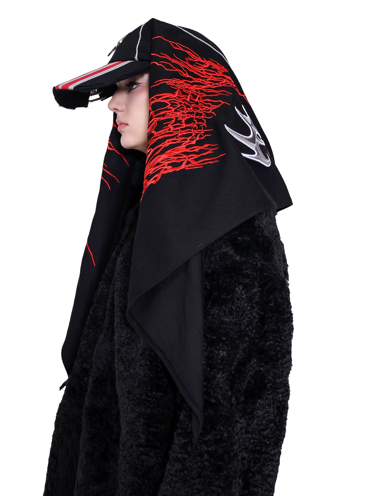 original double-zipper insulated sheep beach wool genderless black basic loose fur jacket