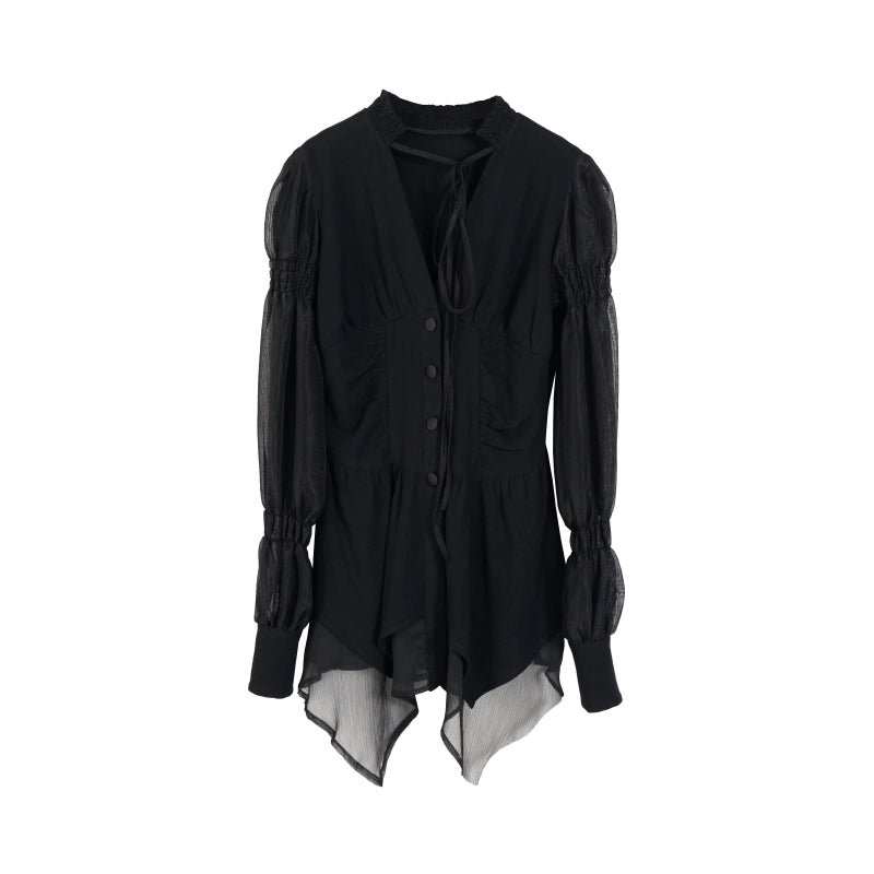 Top de manga larga francesa dulce