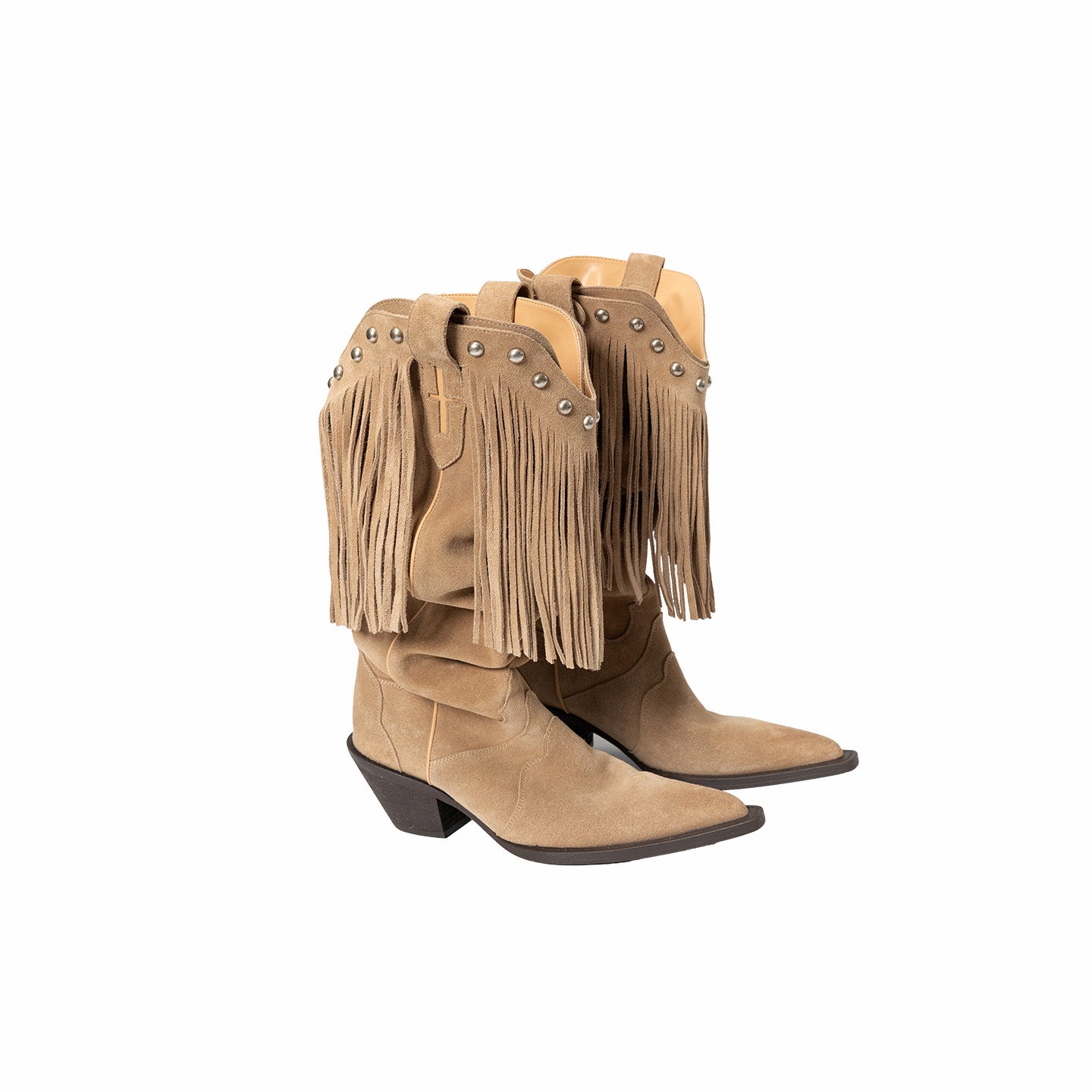 Suede Western Riding Boots