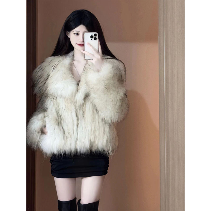 Short Fox Fur Coat