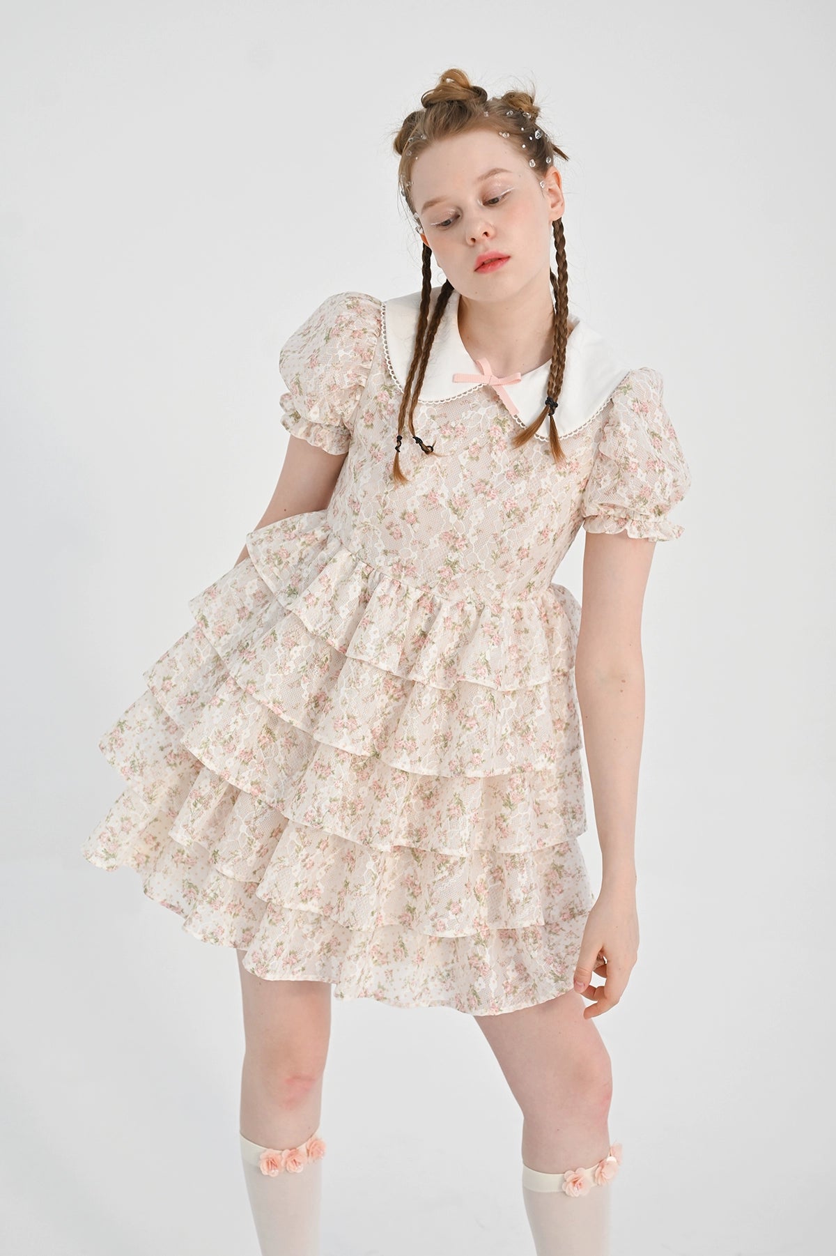 Flower Bubble Cake Dress