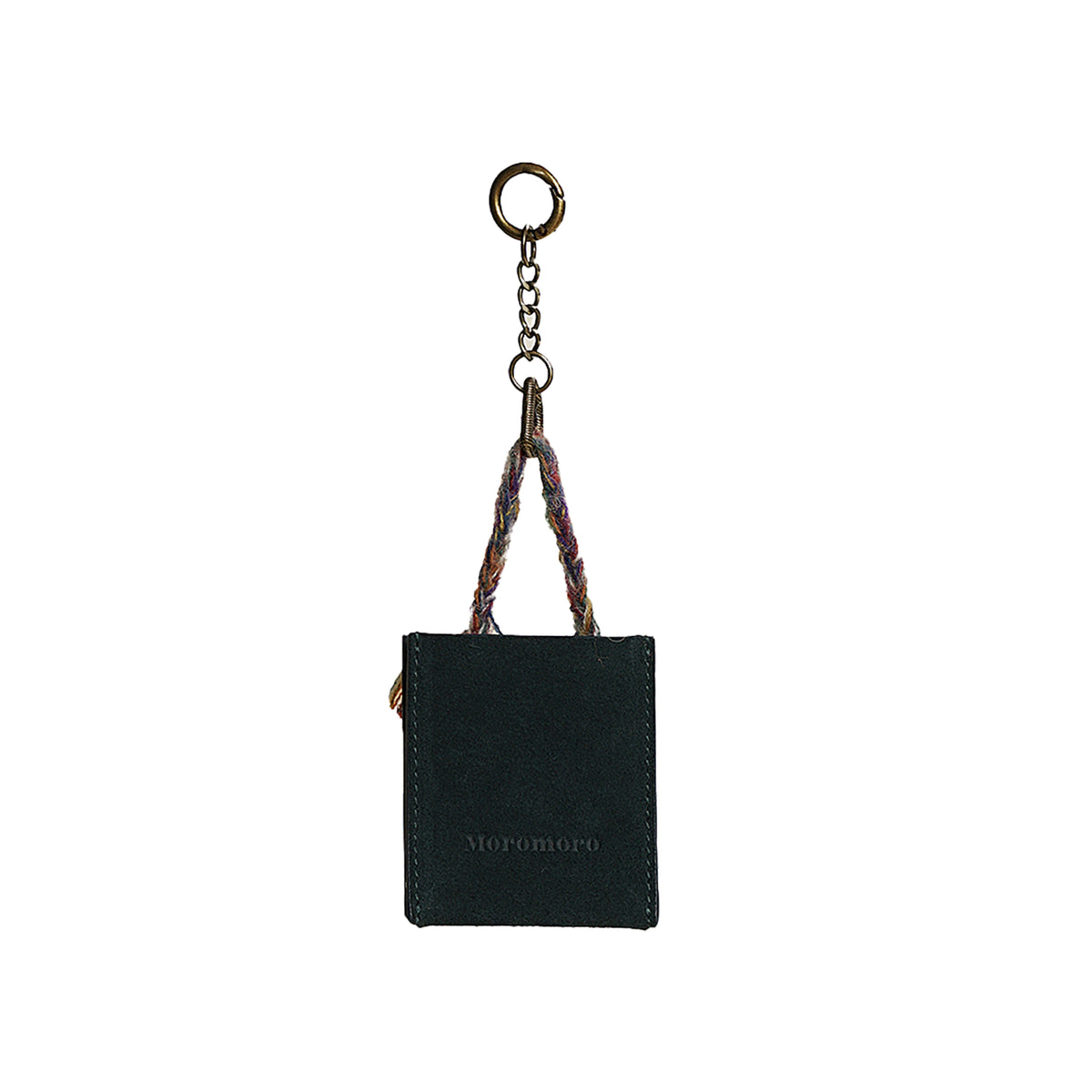 Bolso de compras estampado de ante con cuerda tejida de arcoíris clásico Retro, bolso colgante Original, bolso