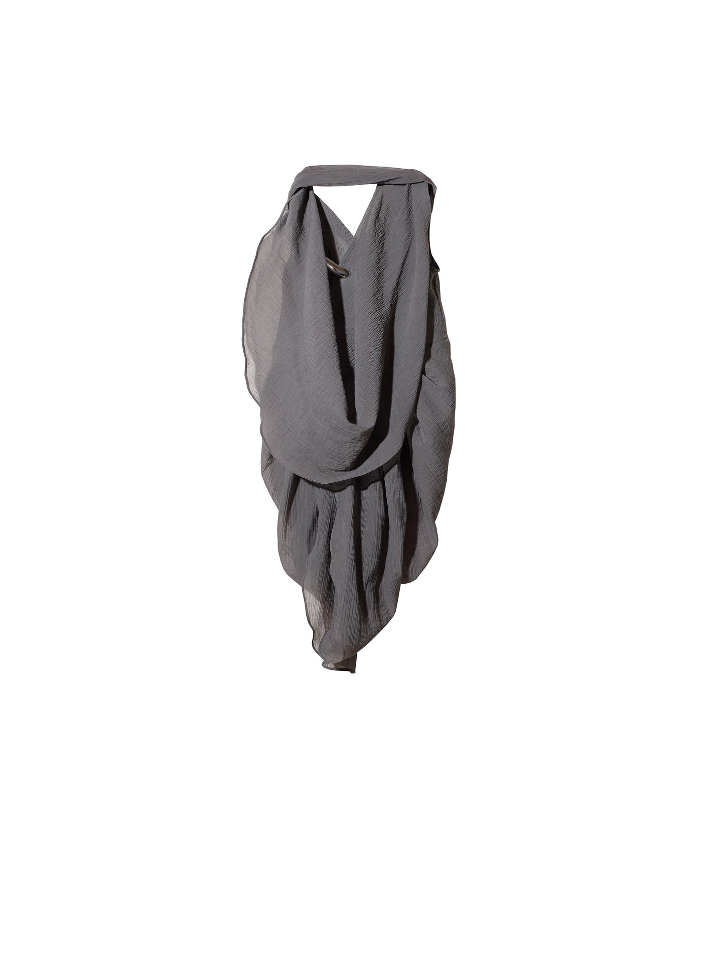 Pleated Tie-Neck Vest | Sculptural Urban Artist Top