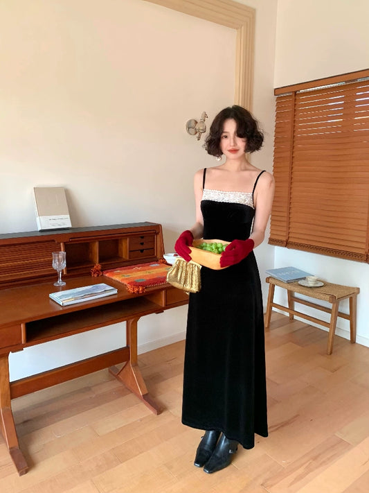 Suspender Velvet Dress (Love Moscow Edition)