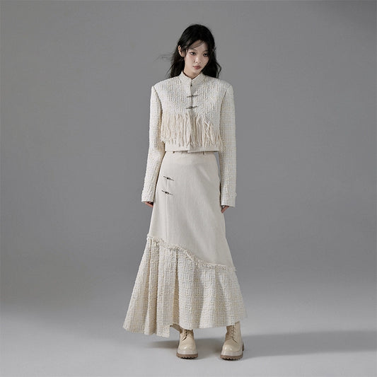 Yanyu Luosu New Chinese Style Tassel Short Fragrant Coat