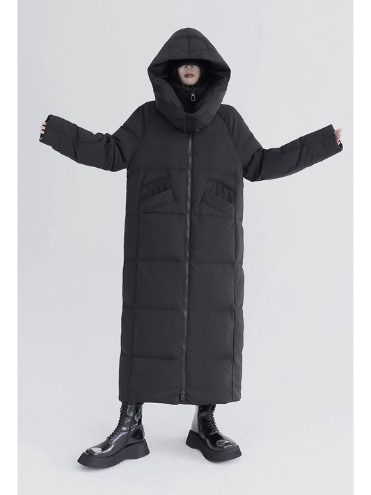 Oversized Lazy Thickened White Duck Down Jacket (Winter Edition)