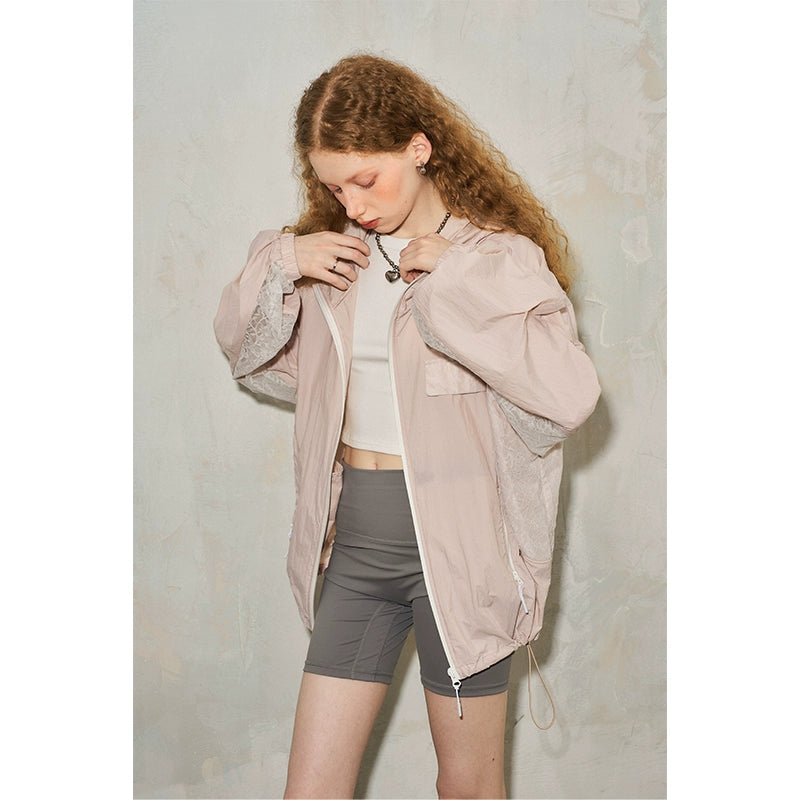 سترة الصيف مقنعين المرقعة الدانتيل