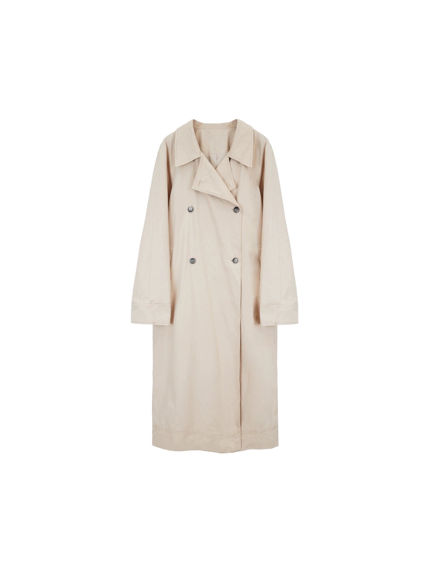 Walking in Autumn 100% Cotton Long Trench Coat – Wine Afternoon Edition