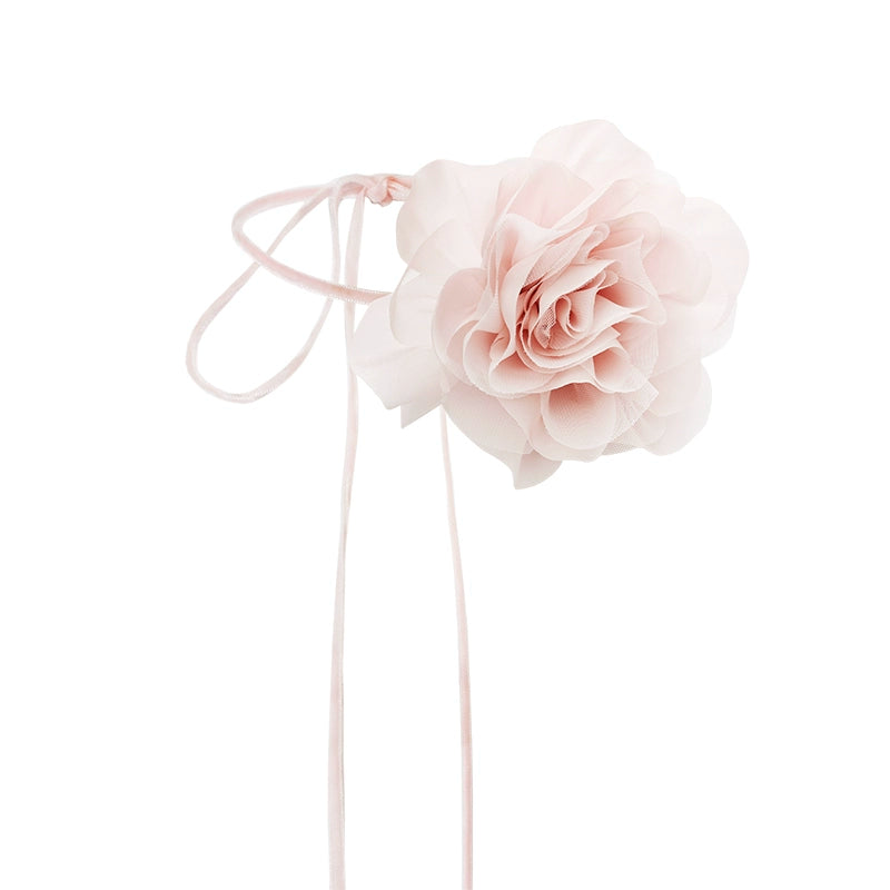 Rose Flower Strap Choker