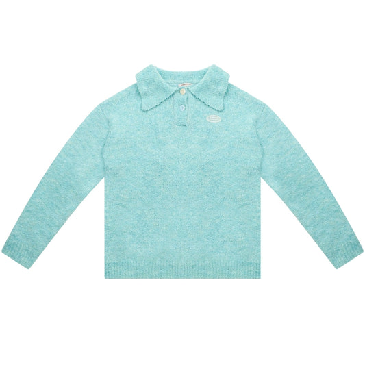 Wool Polo Neck Sweater | Warm Soft Lazy Style Retro Knit for Autumn/Winter