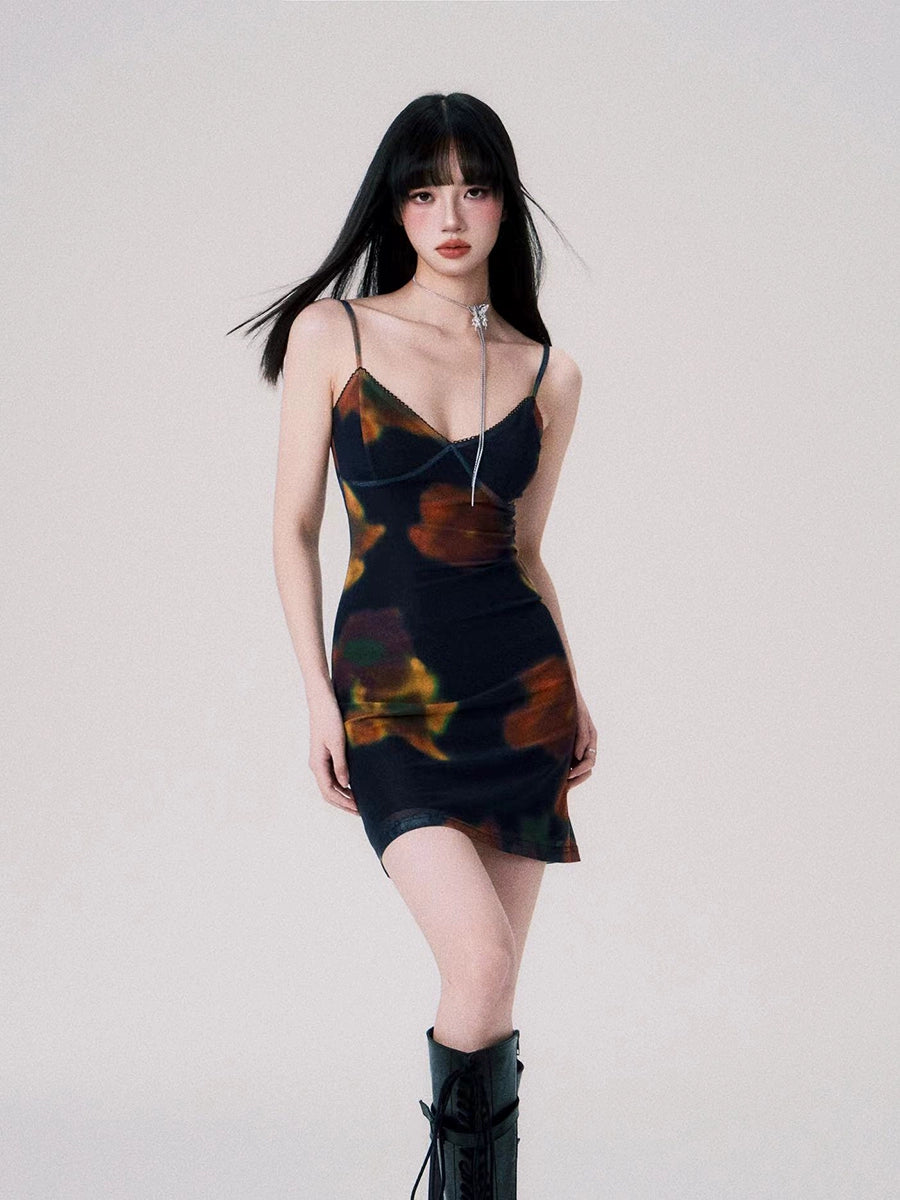 Floral French Vintage Print Dress