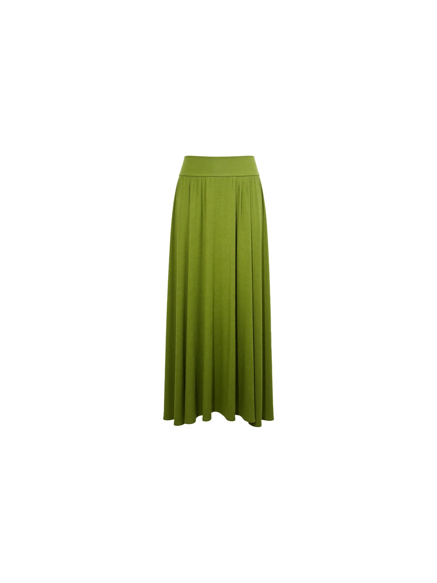 Spring Scarlet Song Green Maxi Skirt