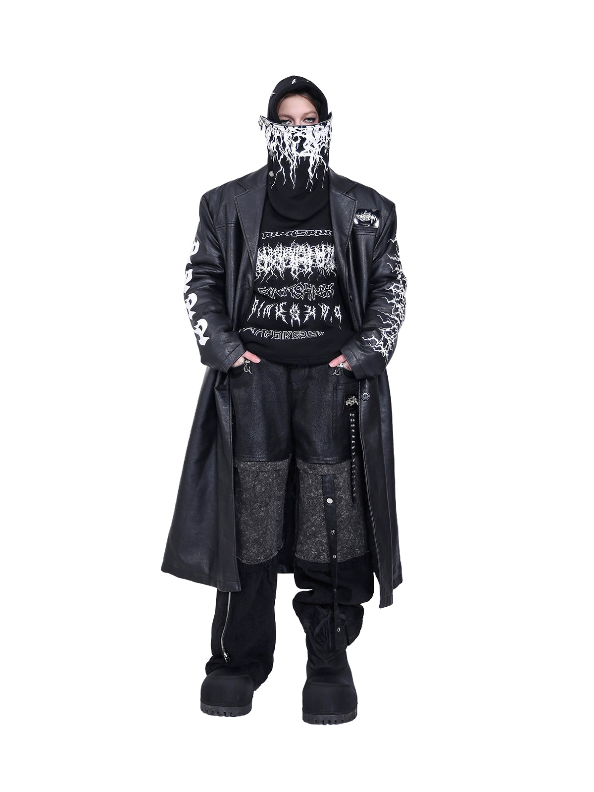 Monogram Print Oversized Hooded Y2K Streetwear Sweatshirt (Gender Neutral)