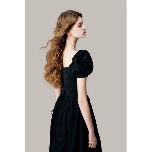 Fairy White Jacquard Long Skirt