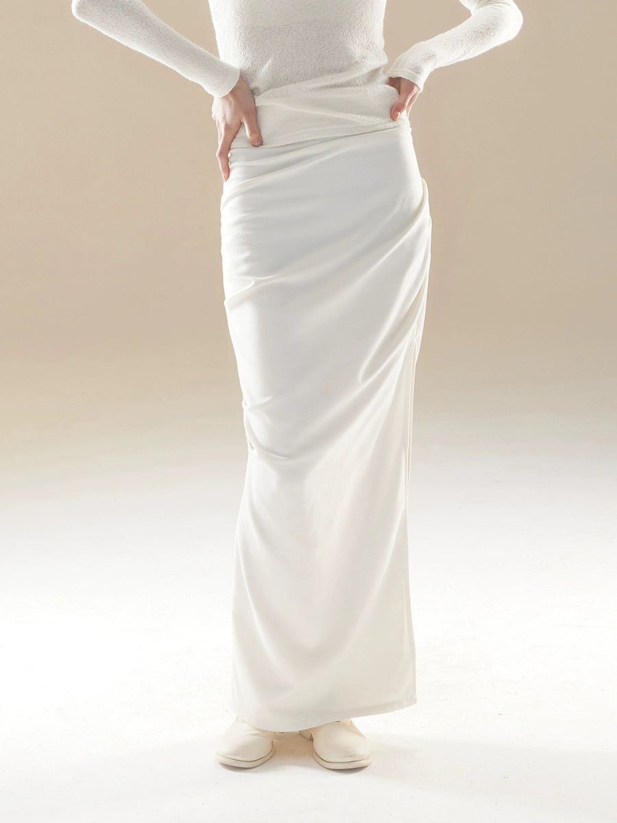 다목적 주름 피쉬 테일 치마 : 사계절