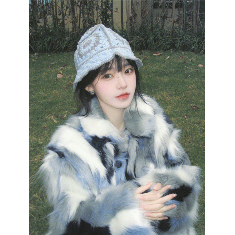 Warm Fox Fur Coat