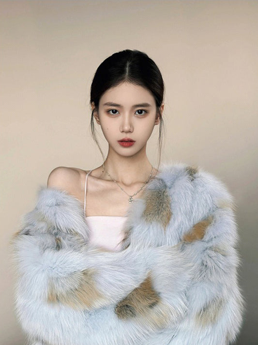 Premium Faux Fur Coat – Trendy Korean Winter Essential