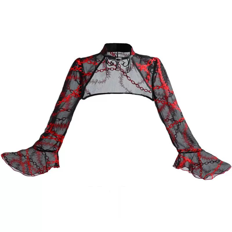Gothic Silk Chain Embroidery Coat