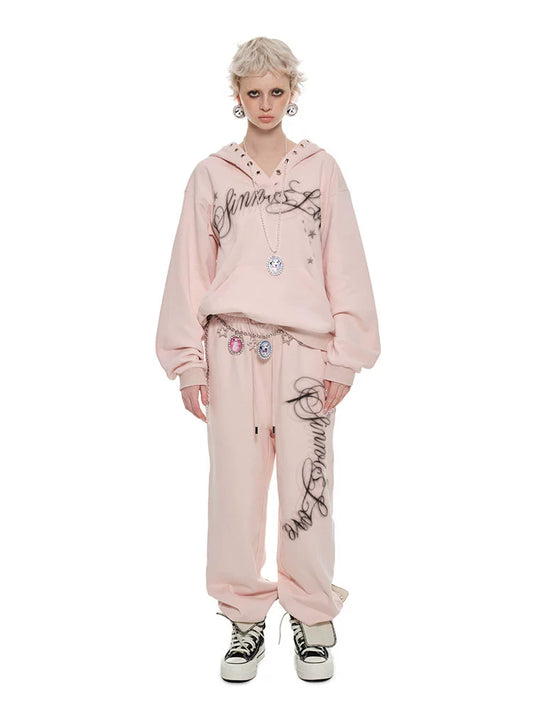 Air Eye Print Hoodie – American Heavyweight Fall Sweatshirt