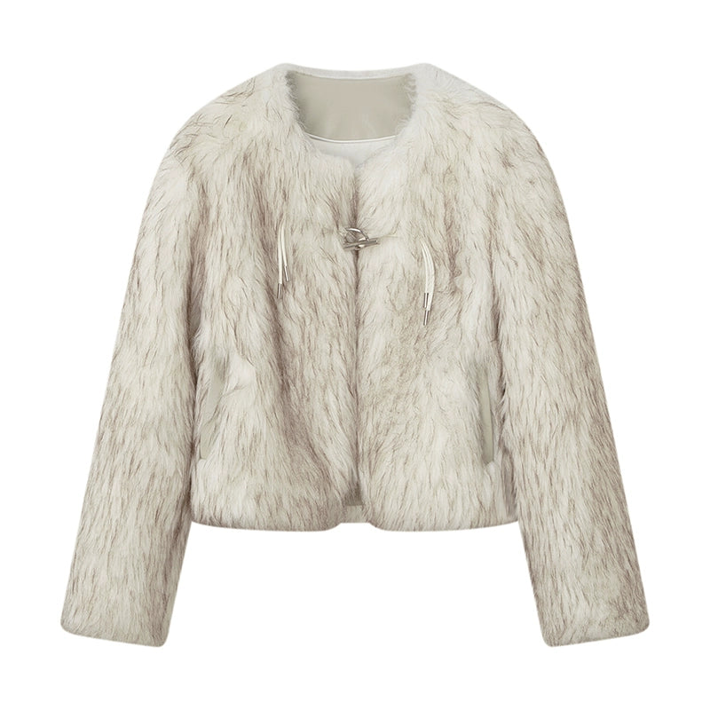 Gradient Fur Environmental Coat