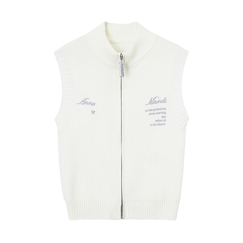 Summer High Neck Slim Silk Tank Top