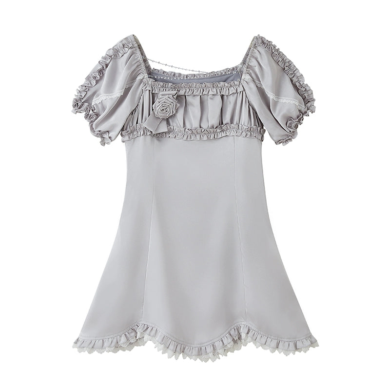 الرغبة النقية -فستان السلسلة بالخرز الساتين