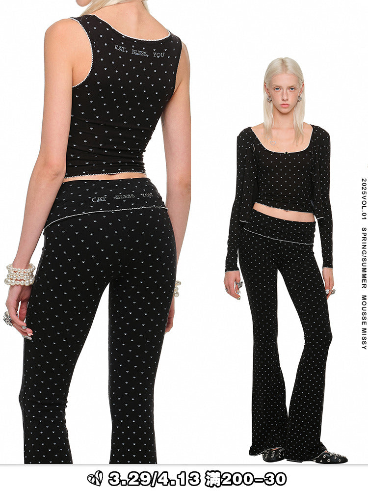 Cat Paw Lace Cardigan Set – Vest & Pants Hot Girl Co-ord