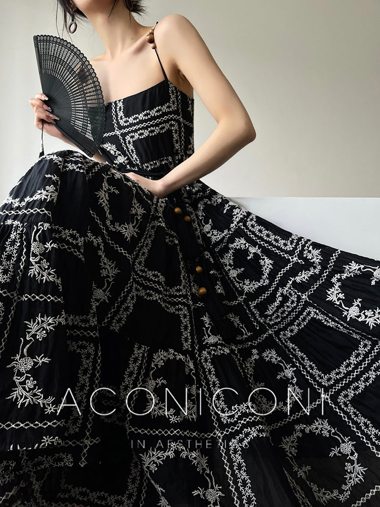 Retro Lace Resort Dress