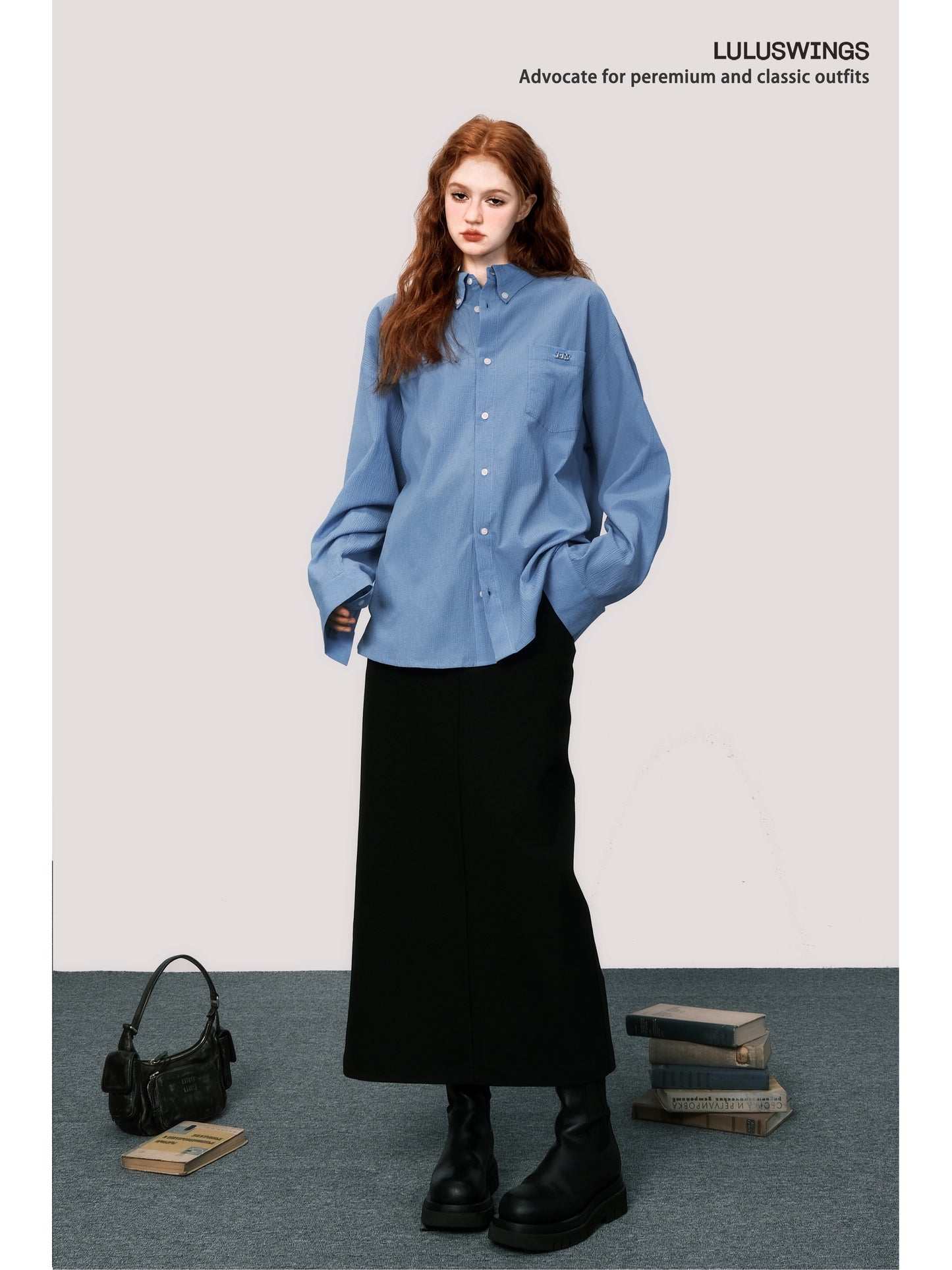 Relaxed Straight Suit Skirt - Long A-Line