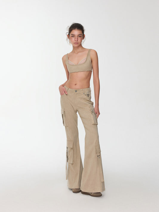 Faux Two-Piece Mesh Bralette