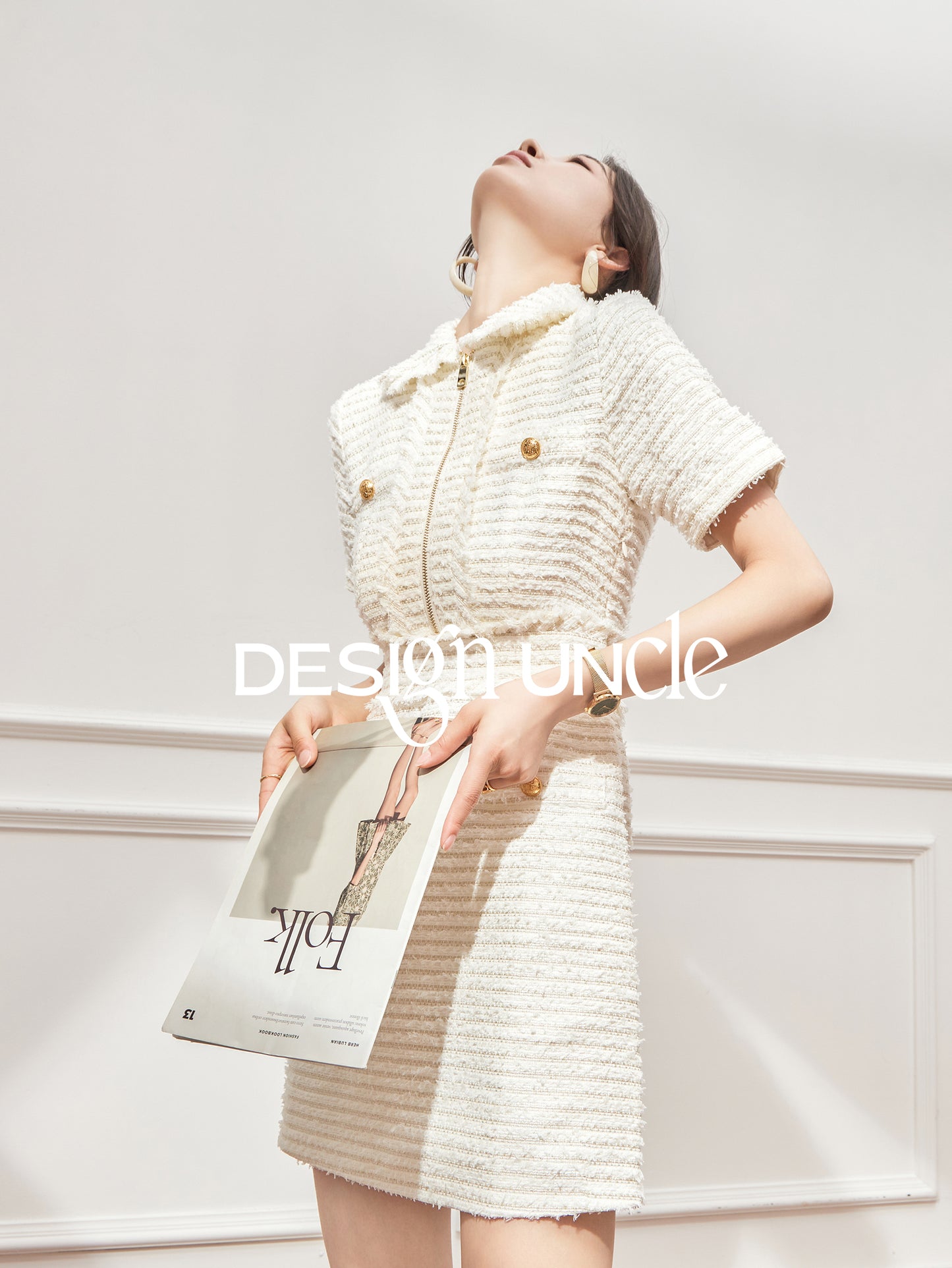 White Fragrance Skirt Dress