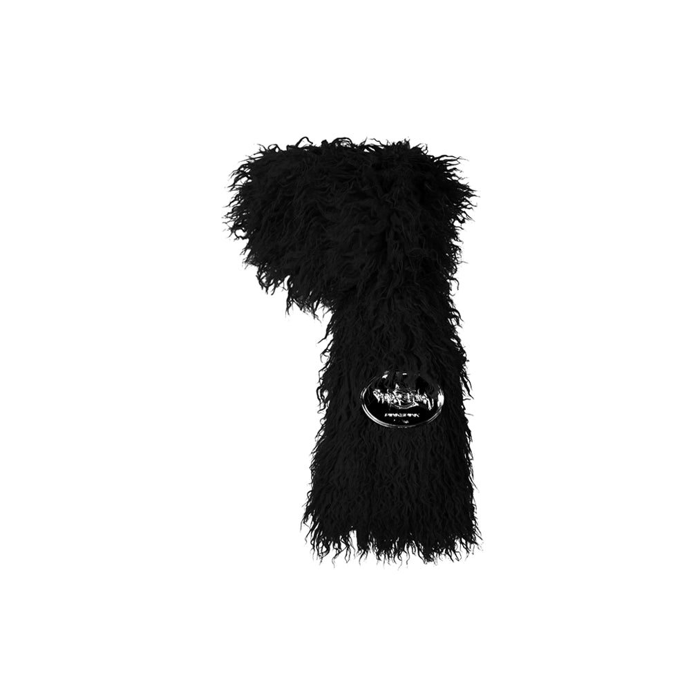 Y2K Barbie Pink Fur Scarf