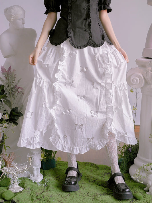 تنورة طويلة الفراشة جوفاء