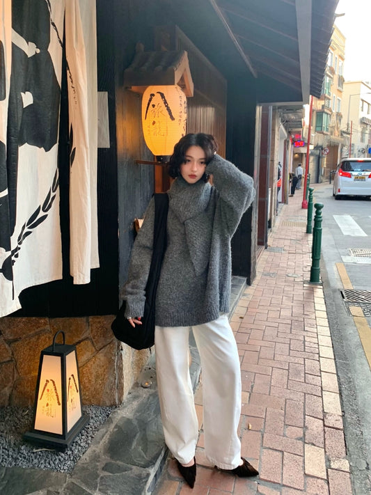 Winter Checked White Casual Jeans (Frost Falls Edition)