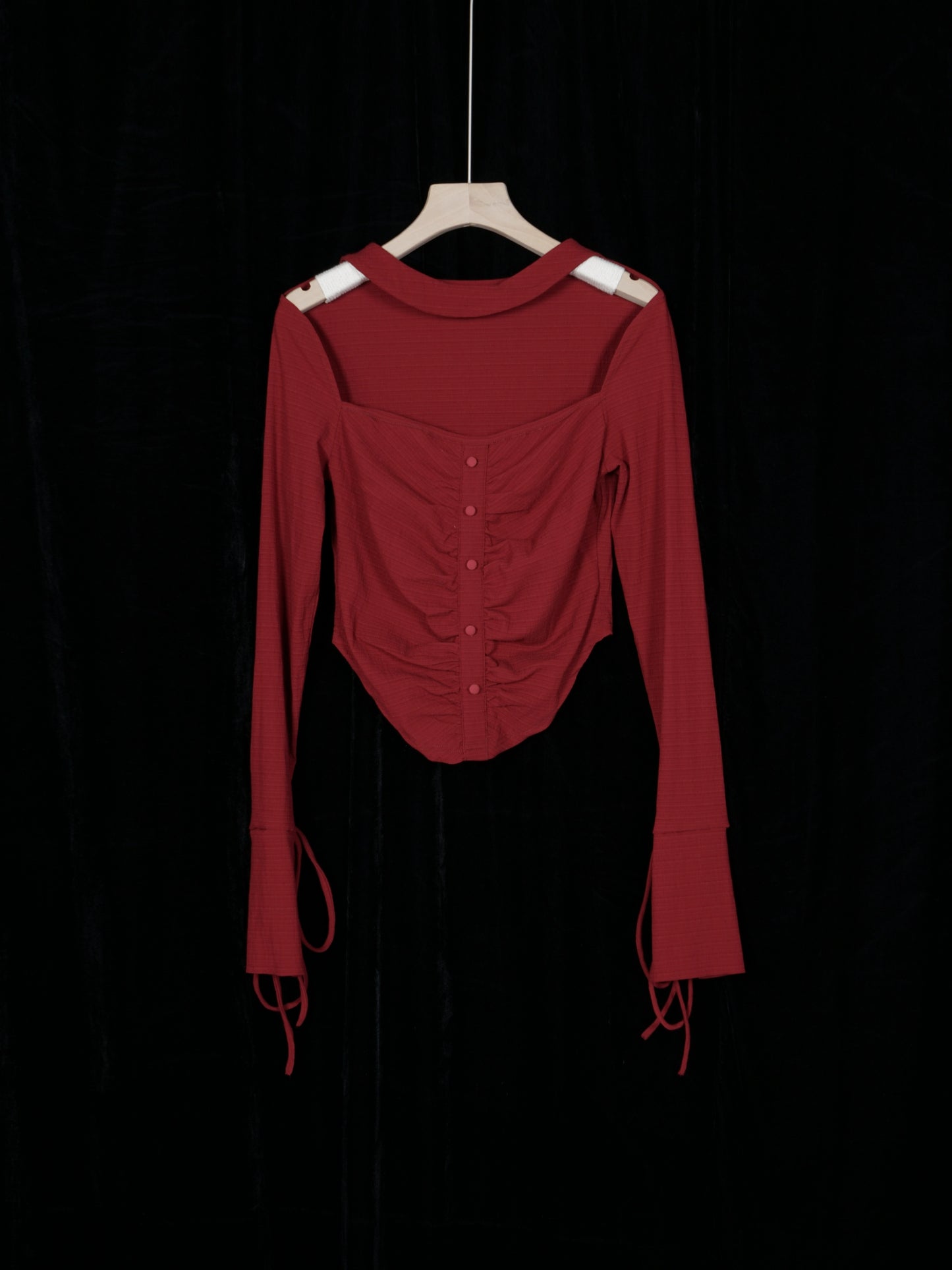 Вязаный бархатный тепловой верх: пружина