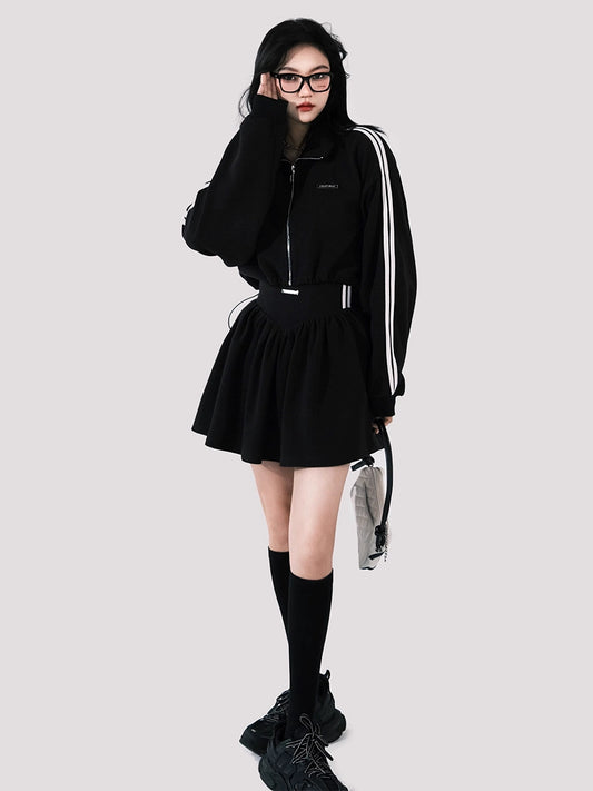 Sweetheart Sporty Skirt Set - American Retro